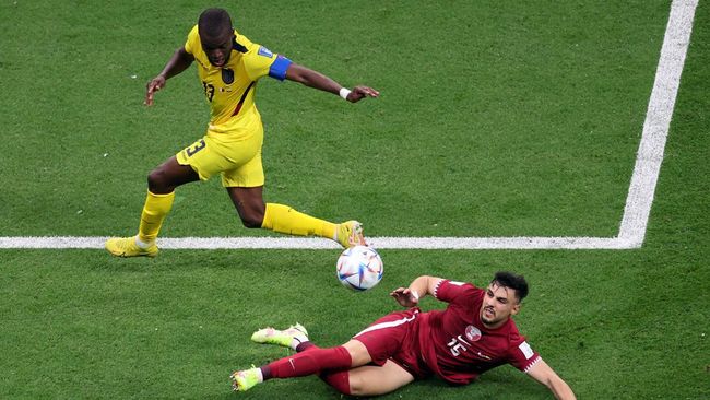 Enner Valencia jadi bintang kemenangan saat timnas Ekuador mengalahkan Qatar pada laga pembuka Piala Dunia 2022.