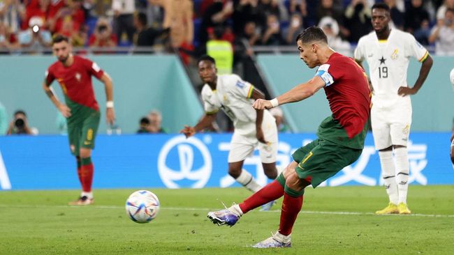 Netizen mencibir gol tunggal Cristiano Ronaldo pada babak penyisihan Grup H Piala Dunia 2022 saat Portugal menang atas Ghana.
