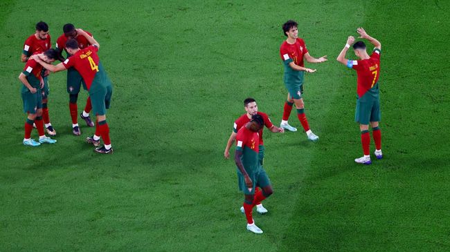 Portugal menang atas Ghana dalam laga fase grup Piala Dunia 2022 di Stadion 974, Doha, Kamis (24/11) malam.