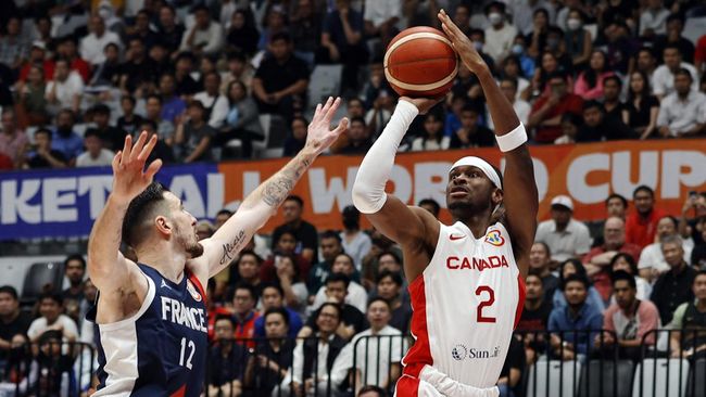 Kanada dan Latvia meraih kemenangan pada hari pertama fase grup FIBA World Cup 2023 yang berlangsung di Indonesia Arena, Jakarta, Jumat (25/8).