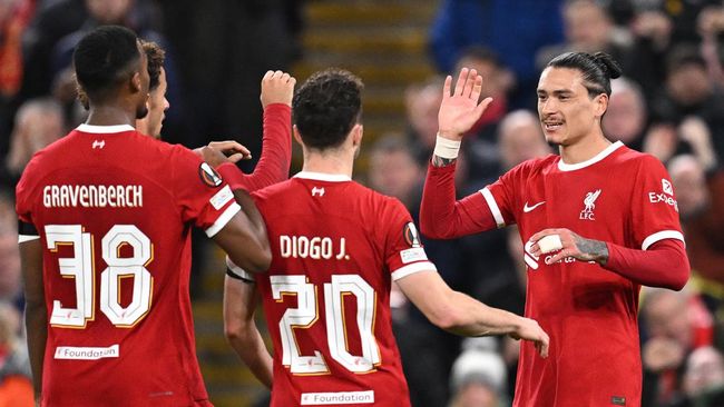 Liverpool sukses mengalahkan Toulouse dengan skor 5-1 dalam matchday Liga Europa yang digelar Jumat (27/10) dini hari WIB.
