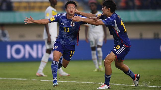 Timnas Jepang U-17 lolos ke babak 16 besar Piala Dunia U-17 2023 setelah mengalahkan Senegal 2-0 pada laga terakhir grup D.