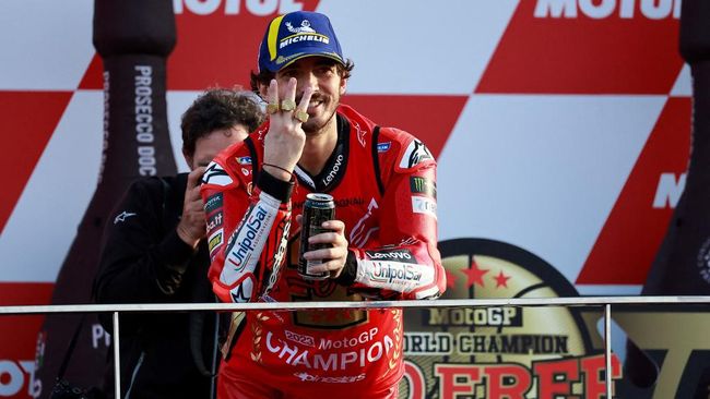 Pembalap Ducati Lenovo Francesco Bagnaia mengatakan menjadi juara dunia MotoGP 2023 seperti mimpi.
