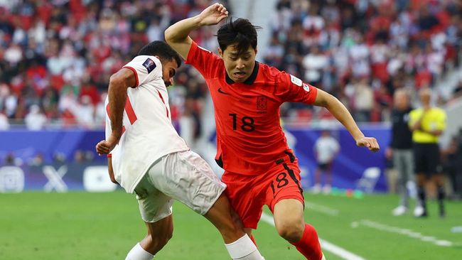 Dua tim terkuat di Grup E, Yordania dan Korea Selatan bermain imbang 2-2 pada pertandingan penting Piala Asia 2023 di Stadion Al Thumama, Sabtu (20/1).
