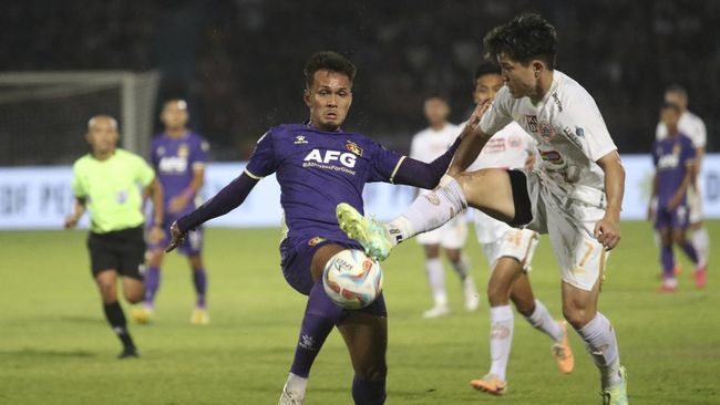 Persik Kediri menang 1-0 atas Bali United dalam lanjutan Liga 1 di Stadion Brawijaya, Kediri, Senin (5/2) malam.